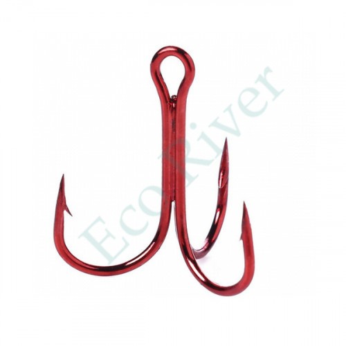 Крючок-тройник Siweida красный №9 30шт 3104309 (C173)