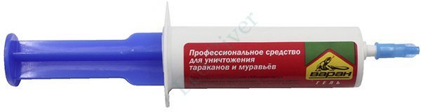 Гель Варан от тараканов и муравьев (картридж), 20 мл/50/