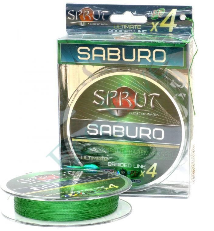 Леска плетёная Sprut Saburo Soft Ultimate X4 dark green 0.20 140м