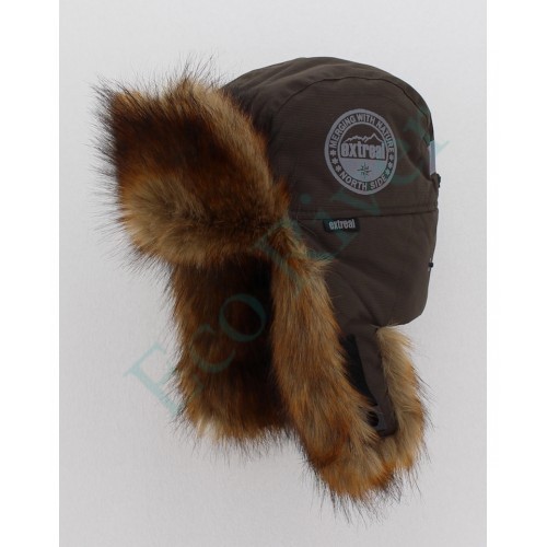 Шапка-ушанка Extreal Тундра лиса рыж./мембр. темно-корич. XL