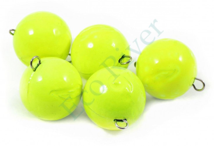 Груз Чебурашка окрашенный разборный Яман (5 шт.) - 56 гр., жёлтый/100/