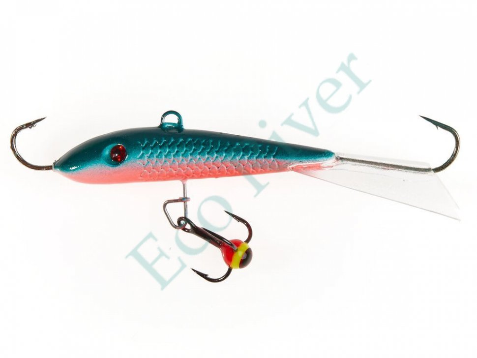 Балансир Lucky John Fin 70мм+тройник 71513-54