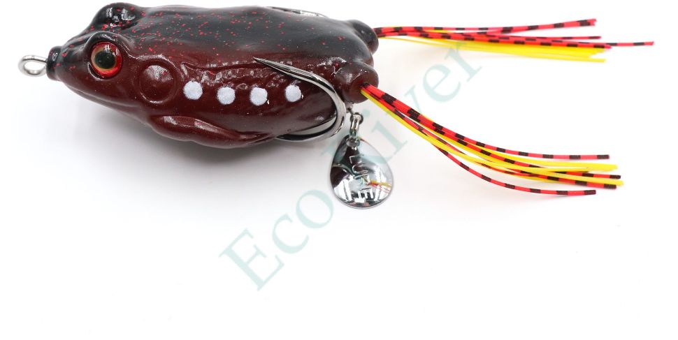 Лягушка-незацепляйка Namazu FROG с лепестком, 65 мм, 18 г, цвет 04, крючок-двойник YR Hooks (BN) #3/