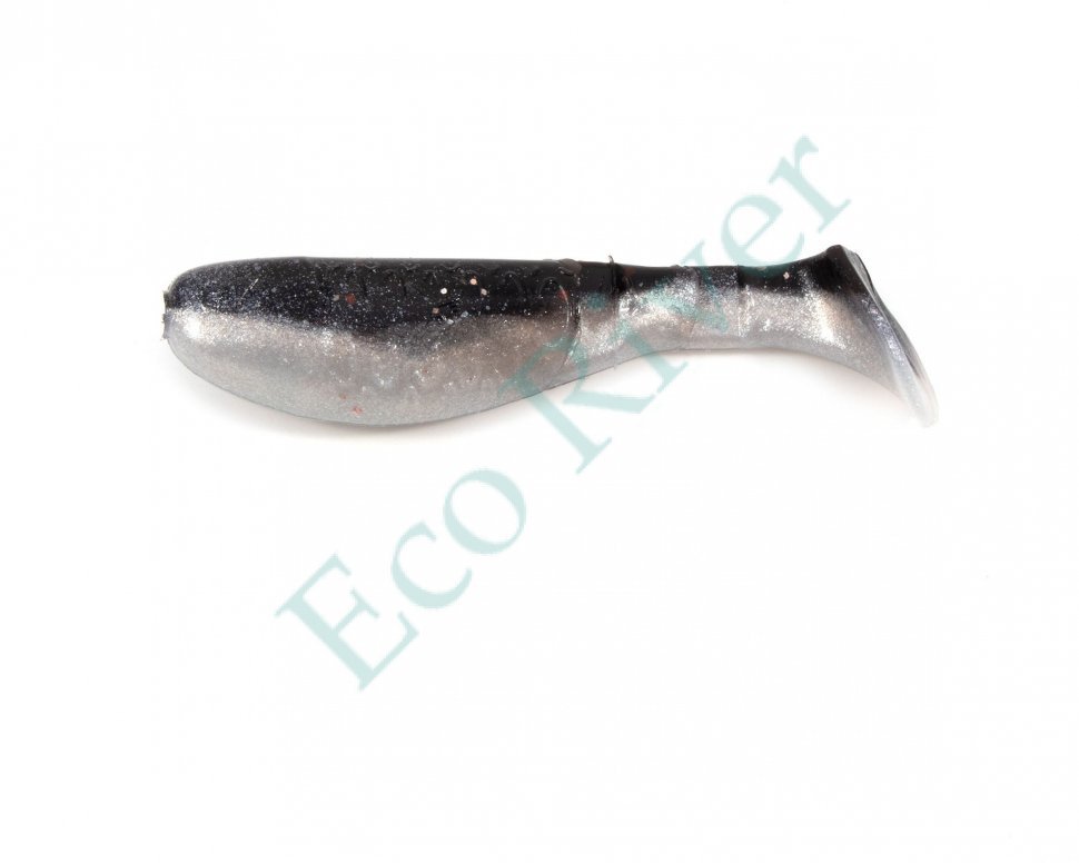 Виброхвост Yaman PRO Boost Up, р.3 inch, цвет #34 - Black Red Flake/Pearl (уп. 5 шт.)