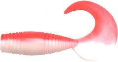 Твистер Yaman PRO Spry Tail, р.3 inch, цвет #27 - Red White (уп. 8 шт.)