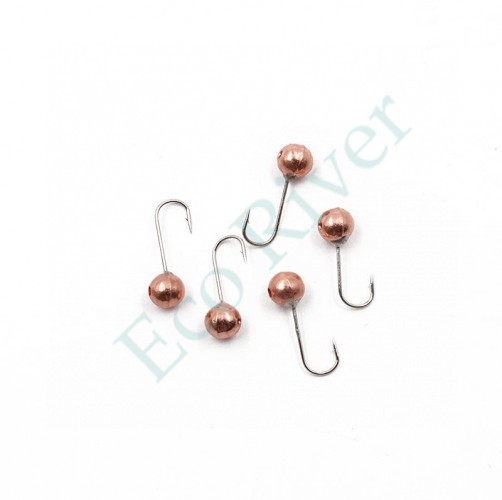 Мормышка вольфрамовая Яман Шар с отв, р.4,5 вес 0,85 цв.медь(уп.5 шт.)