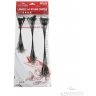 Набор поводков стальных Namazu Leader 1х7 Nylon Coated Black, L-15/20/25 см, test- 7 кг (по 20 шт.)/