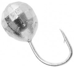 Мормышка вольфрам LumiCom Шар фигурный с отв. Ф6 серебро