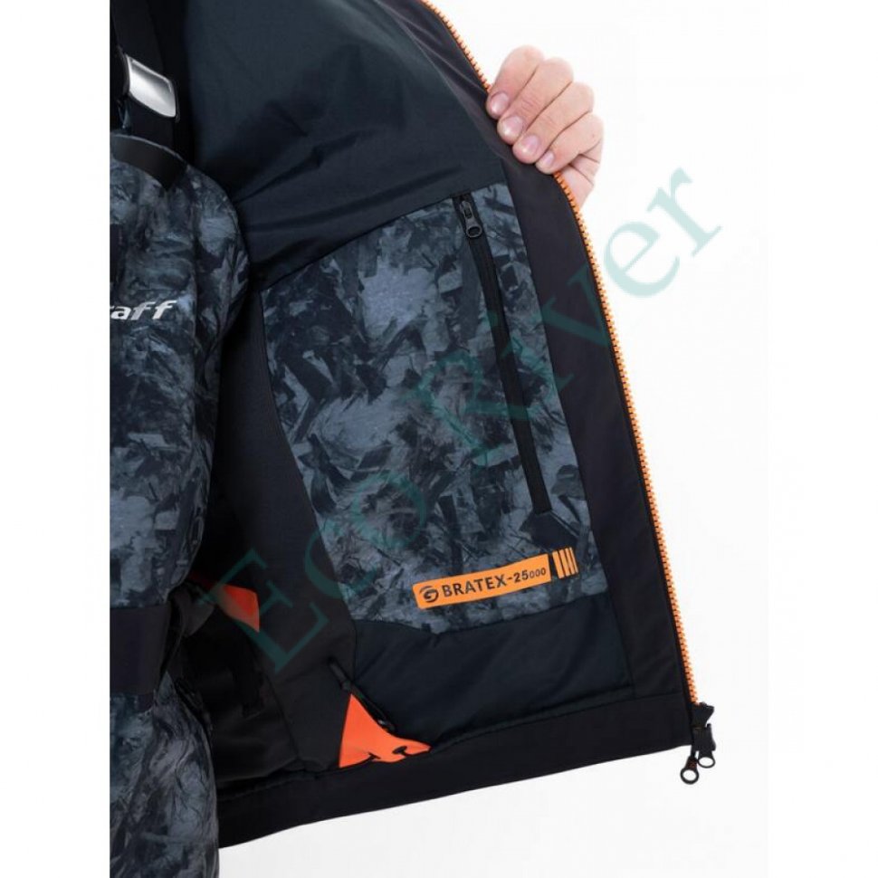 Костюм рыболовный Graff демисезонный размер 2XL/176-182 (Bratex 25000, карбон)