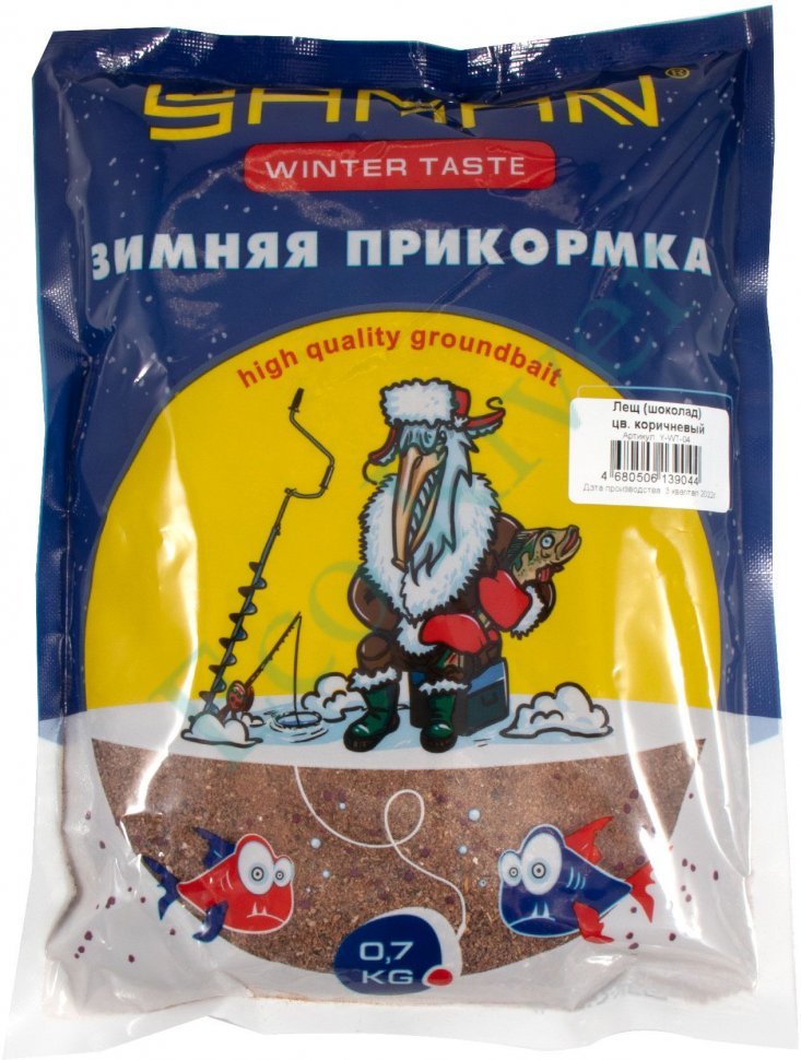 Прикормка Yaman Winter Taste Лещ зимняя (шоколад), цв. коричневый, 700 г/20/