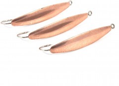 Блесна вертикальная Яман Окунёвая,размер 35 мм, вес 3,5 г, цвет медь (уп.3 шт.)/150/