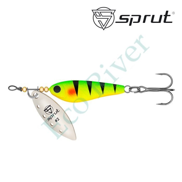 Блесна Sprut Alpina Long Spinner №2 9г/FP