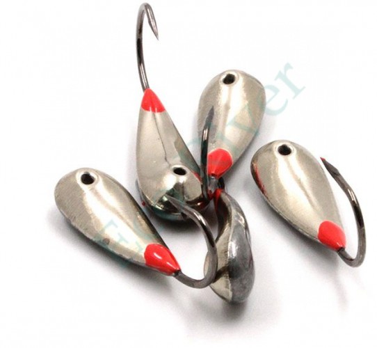 Мормышка паяная Яман Уралка, вес 2,5 г, кр.№4, нейзильбер (уп.5шт.)