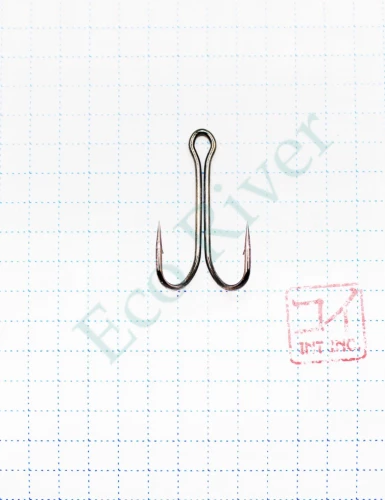 Крючок KOI SHORT DOUBLE HOOK, размер 2 (INT), цвет BN, двойник (10 шт.)/20/