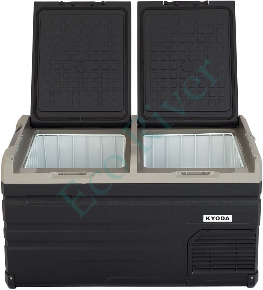 Автохолодильник Kyoda TW75WH-E NEW, двухкамерный, объем 75 л, вес 24 кг