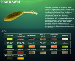 Приманка Allvega съедоб. Power Swim 8.5см 5.5г SB-PS85-018 beer w/pepper 5шт