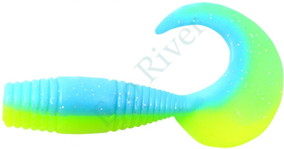 Твистер Yaman PRO Spry Tail, р.1,5 inch, цвет #18 - Ice Chartreuse (уп. 10 шт.)