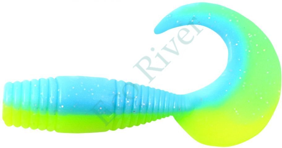 Твистер Yaman PRO Spry Tail, р.1,5 inch, цвет #18 - Ice Chartreuse (уп. 10 шт.)