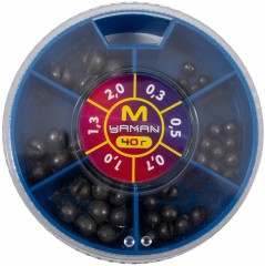 Набор грузил Яман M 40 г, 0,3-2,0 г/54/