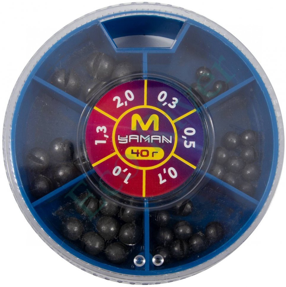 Набор грузил Яман M 40 г, 0,3-2,0 г/54/
