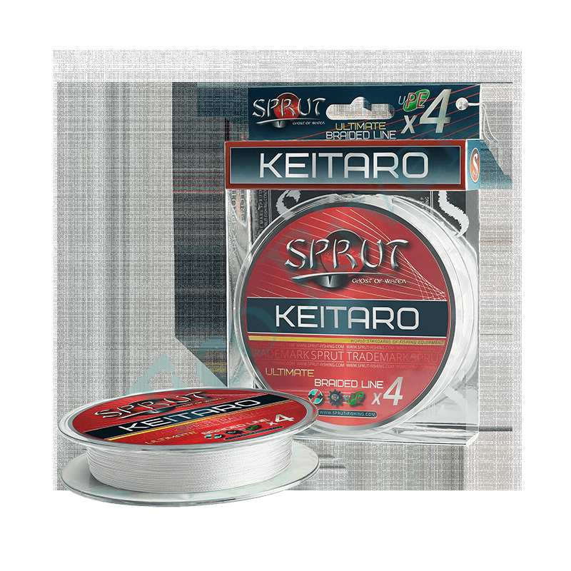 Леска плетёная Sprut Keitaro Ultra Light Braided Line X4 crystal white 0.10 95м