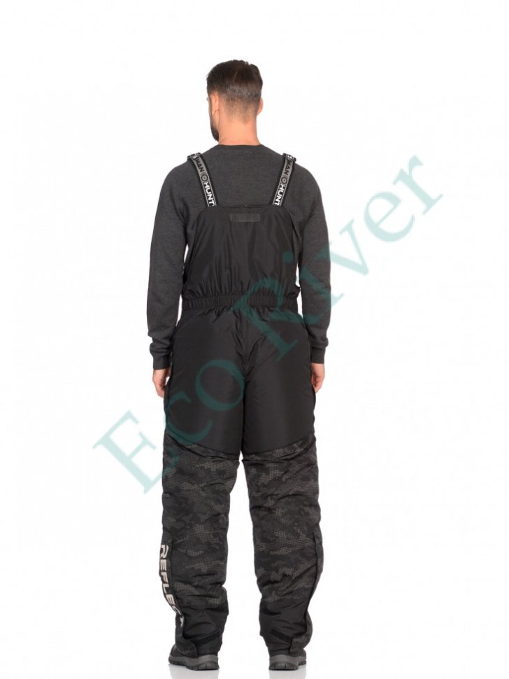 Костюм зимний Siberia Reflect черный тк. Reflex Membrane р.44-46/170-176 (Huntsman)