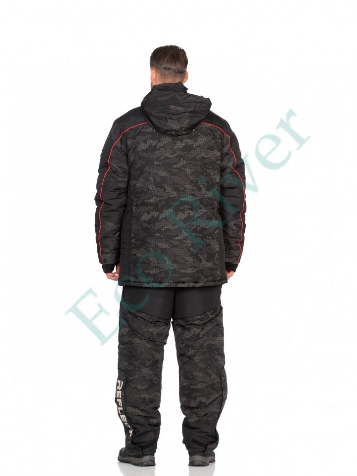 Костюм зимний Siberia Reflect черный тк. Reflex Membrane р.44-46/170-176 (Huntsman)