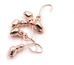 Мормышка Яман муравей с отв.,цв.COPPER PLATED, d 4, вес 0,6 г (уп. 5 шт.)