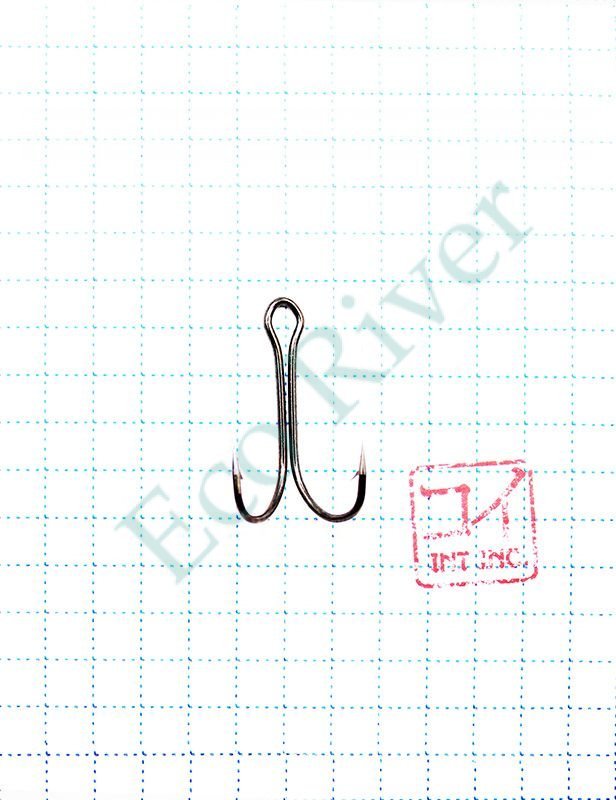 Крючок KOI SHORT DOUBLE HOOK, размер 4 (INT), цвет BN, двойник (10 шт.)/20/