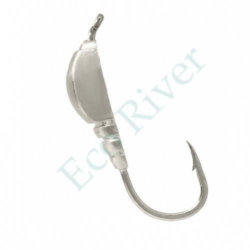 Мормышка вольфрам LumiCom Короед Ф5 серебро