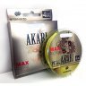 Шнур плетеный Shii Saido Akari 4X, L-150 м, d-0,405 мм, test-20,39 кг, yellow/10/100/