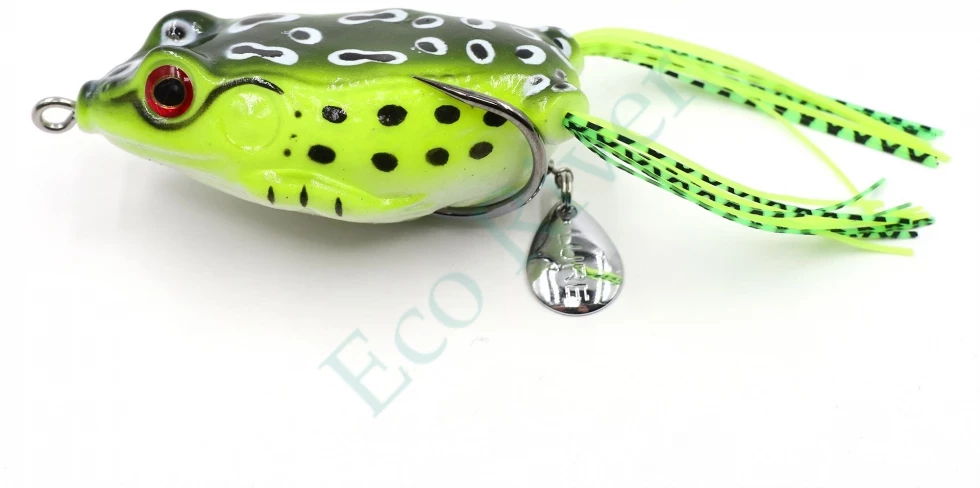 Лягушка-незацепляйка Namazu FROG с лепестком, 65 мм, 18 г, цвет 07, крючок-двойник YR Hooks (BN) #3/