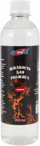 Жидкость для розжига костра RUNIS с дозатором, 0,5л./24/