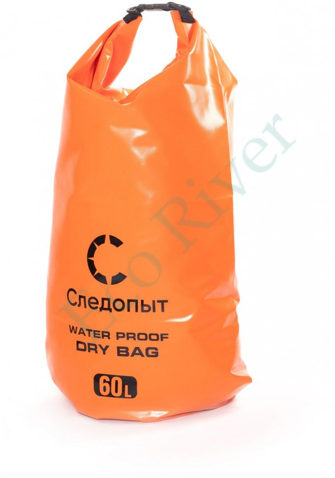 Гермомешок Следопыт - Dry Bag без лямок, 60 л,ПВХ, цв. оранжевый/20/25/