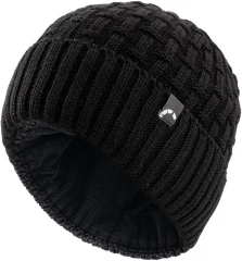 Шапка Следопыт-IRBIS с подкладом из флиса, акрил/шерсть, цв. черный/100/