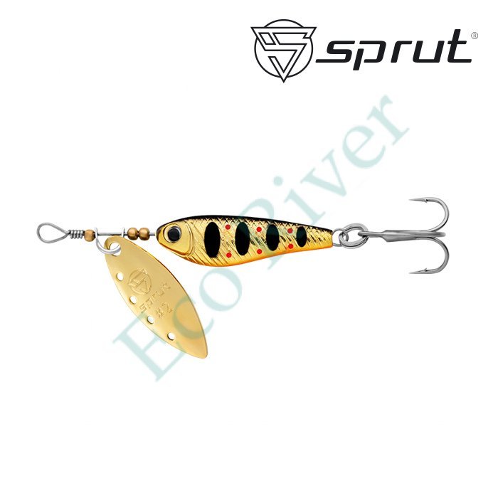 Блесна Sprut Alpina Long Spinner №2 9г/GBKTR-G
