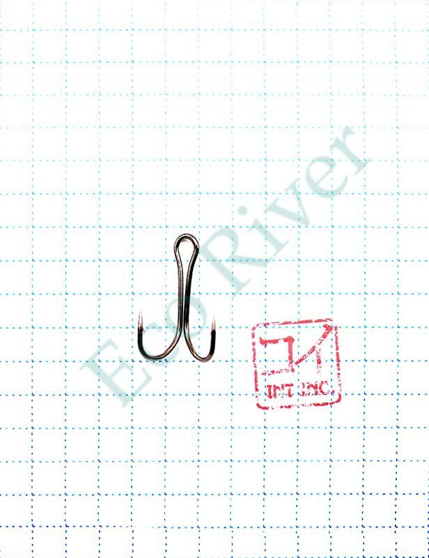 Крючок KOI SHORT DOUBLE HOOK, размер 6 (INT), цвет BN, двойник (10 шт.)/20/