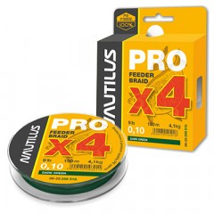 Леска плетёная Nautilus Pro Feeder Braid dark green 0.10мм 150м