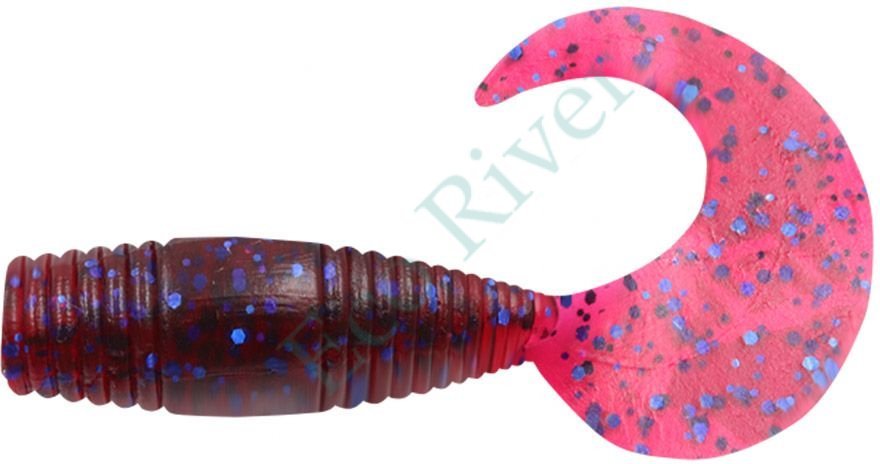Твистер Yaman PRO Spry Tail, р.1,5 inch, цвет #04 - Grape (уп.10 шт)