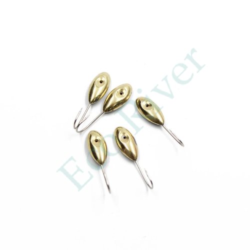 Мормышка паяная Яман Овсинка с лыской, вес 0,86 г, латунь (уп. 5 шт.)