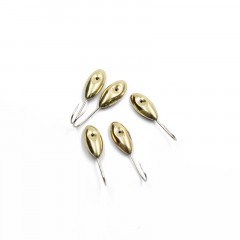 Мормышка паяная Яман Овсинка с лыской, вес 0,86 г, латунь (уп. 5 шт.)