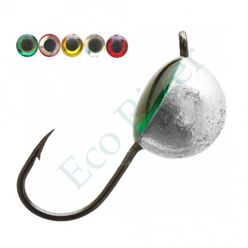 Мормышка вольфрам LumiCom Полусфера окун./фосф. глаз Ф3 AgFL