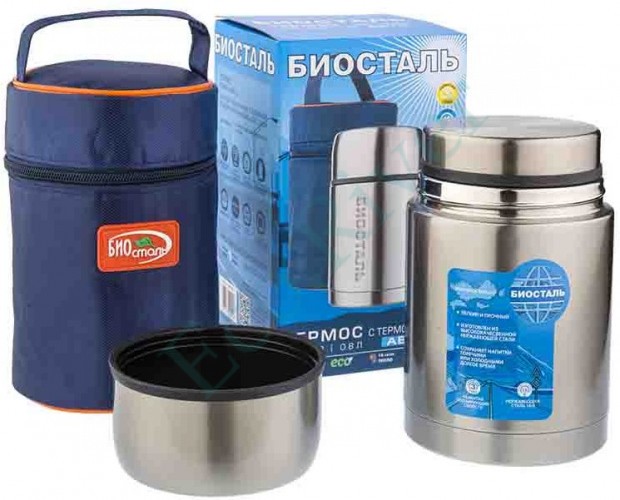 Термос Biostal Авто NRP-1200 ш/г суповой в термочехле
