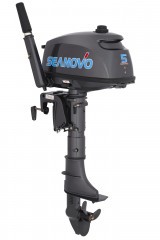 Двигатель лодочный Seanovo, двухтактный, мощность 5,0 л.с., SN5FHS, вес 20 кг, С БАКОМ 12 Л