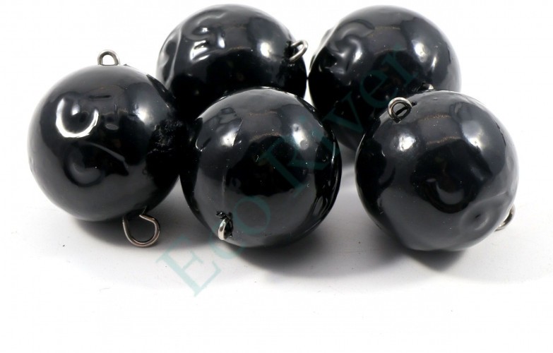 Груз Чебурашка окрашенный разборный Яман (5 шт.) - 56 гр., чёрный/100/