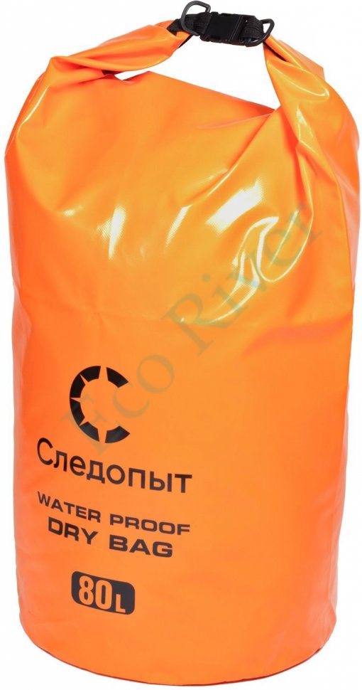 Гермомешок Следопыт - Dry Bag без лямок, 80 л,ПВХ,цв. оранжевый/25/20/