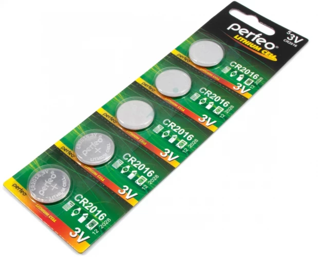 Батарейка Perfeo CR2016/5/100/600