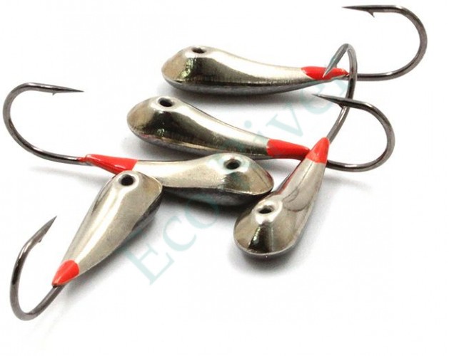 Мормышка паяная Яман Уралка, вес 2,5 г, кр.№6, нейзильбер (уп.5шт.)