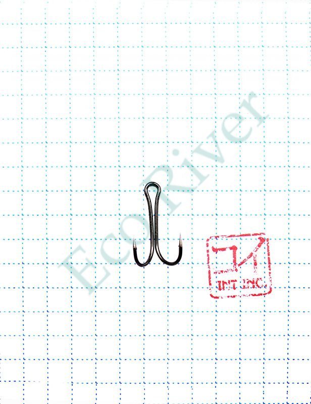 Крючок KOI SHORT DOUBLE HOOK, размер 8 (INT), цвет BN, двойник (10 шт.)/20/