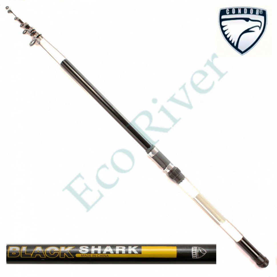 Удилище CONDOR Black Shark с кольцами, длина 6,0 м, тест 10-25